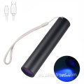 Luz negra recargable de 3 vatios 365 nm Linteria ultravioleta